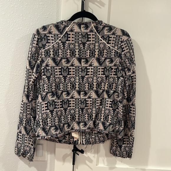 Anthropologie raw edge pattern jacket by Hei Hei - Picture 6 of 7